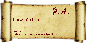 Hász Anita névjegykártya